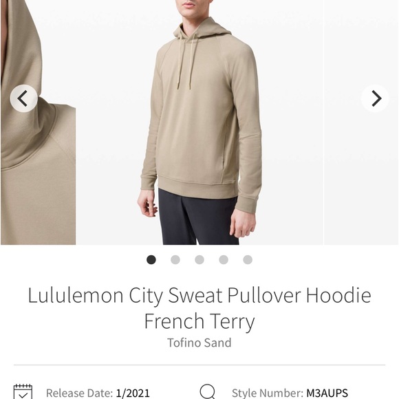 lululemon athletica Other - Men’s Lululemon City Sweat Pullover Hoodie M